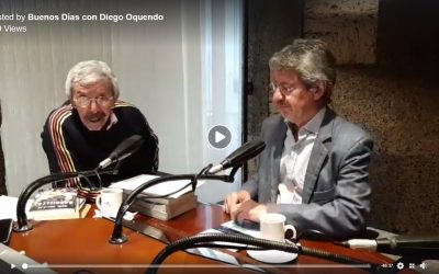 Raúl Vallejo entrevistado por Diego Oquendo en el programa “Buenos días” de Radio Visión