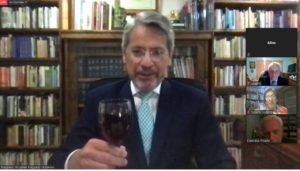 Durante el brindis de la incorporación