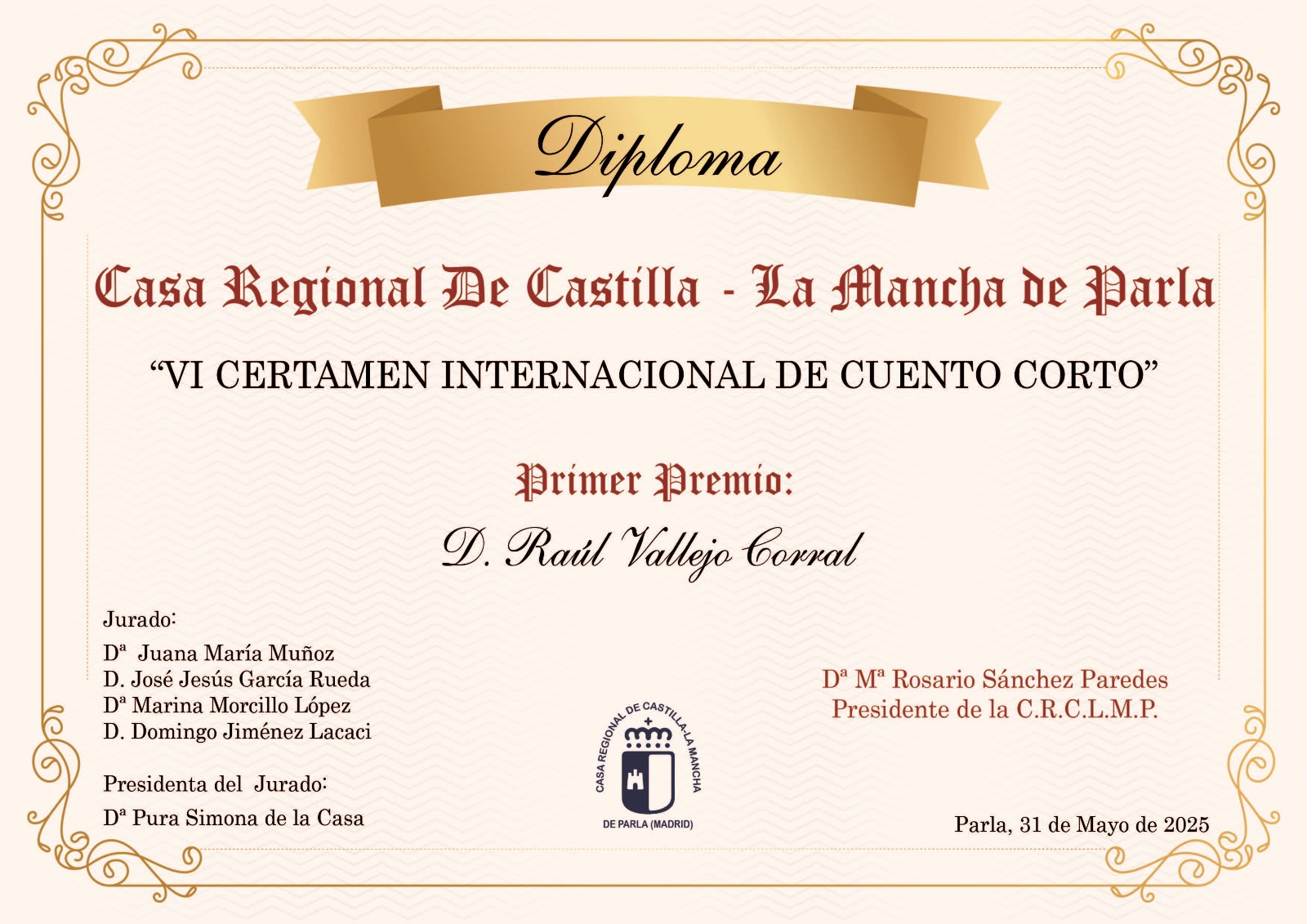 diploma premio 31 05 2025