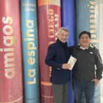 En la FIL Quito 2025, el 8 de junio, con Víctor Vimos.