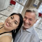 Con Solange Rodríguez en la Biblioteca de las Artes, durante el XXVII Congreso de Ecuatorianistas, el miércoles 17 de junio de 2026.